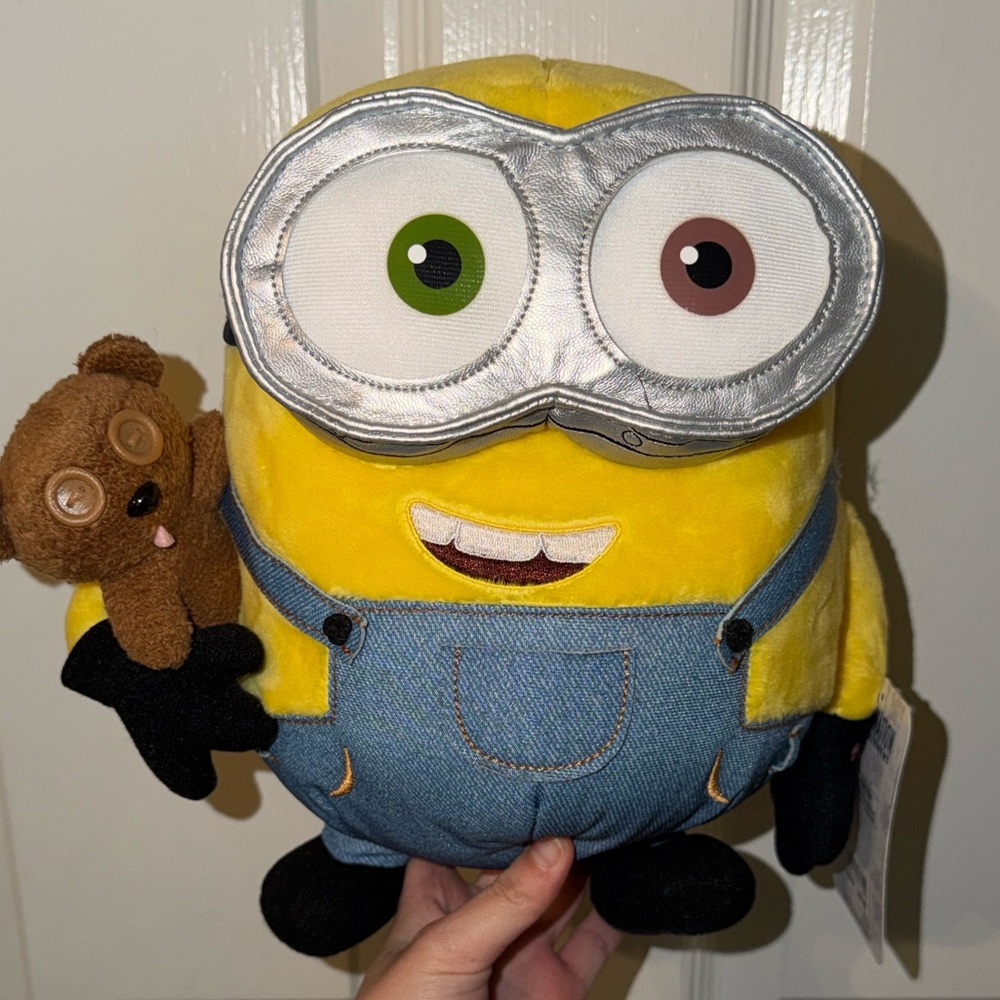 universal Studio Despicable Me Minion Mayhem with teddy bear